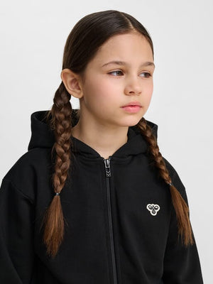 HUMMEL- hmlJR LOOSE ZIP HOODIE BEE