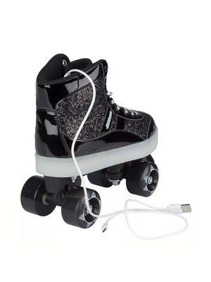 NIJDAM ROLLER SKATES FLASHING GLITTER AND GLAMOUR