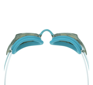 SPEEDO WOMENS VANQUISHER 3.0 MIRRORED BACHELOR BUTTON / CELESTE / GOLD MIRROR