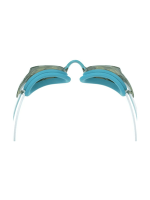 SPEEDO WOMENS VANQUISHER 3.0 MIRRORED BACHELOR BUTTON / CELESTE / GOLD MIRROR