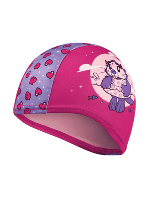 SPEEDO PRINTED POLYESTER CAP ARIA MIAMI LILAC / SWEET TARO