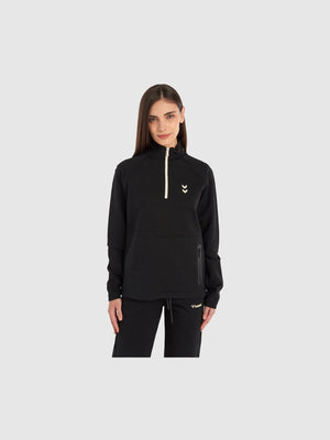 HUMMEL- HMLFUYU ZIP NECK SWEATSHIRT
