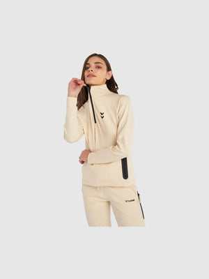 HUMMEL- HMLFUYU ZIP NECK SWEATSHIRT