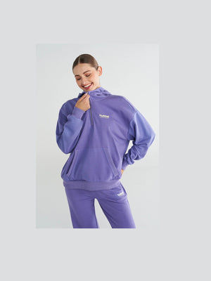 HUMMEL- HMLDEVON ZIP NECK HOODIE