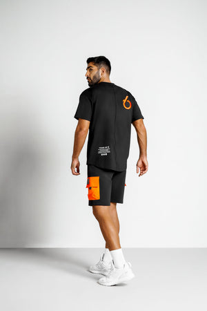 TRIBE OF 6 BABYLON GRAPHIC CARGO SHORTS