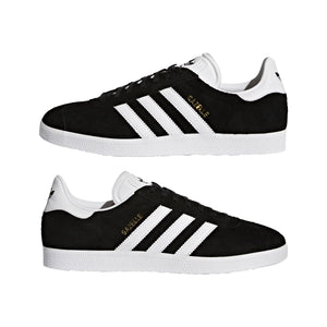 ADIDAS GAZELLE CBLACK/WHITE/GOLDMT