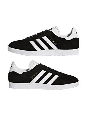 ADIDAS GAZELLE CBLACK/WHITE/GOLDMT