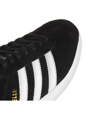 ADIDAS GAZELLE CBLACK/WHITE/GOLDMT