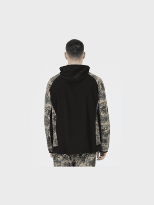 VIRTUS DEAGLAN M PRINTED HALF ZIP JACKET