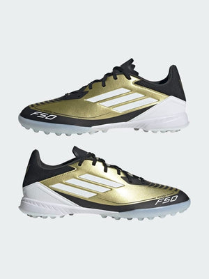 ADIDAS F50 LEAGUE TF MESSI GOLDMT/FTWWHT/CBLACK