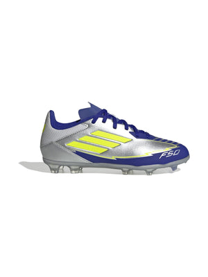 ADIDAS F50 LEAGUE FG/MG J SILVMT/SYELLO/LUCBLU