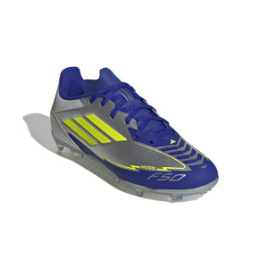 ADIDAS F50 LEAGUE FG/MG J SILVMT/SYELLO/LUCBLU