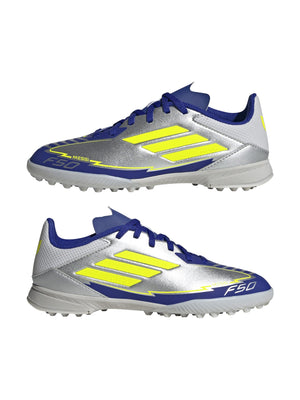 ADIDAS F50 LEAGUE TF J MES SILVMT/SYELLO/LUCBLU