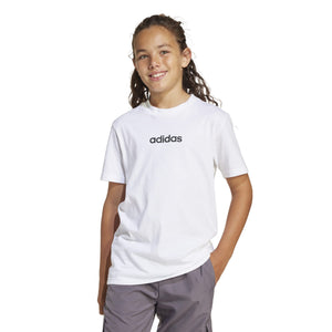 ADIDAS J LIN TEE 160 WHITE/BLACK