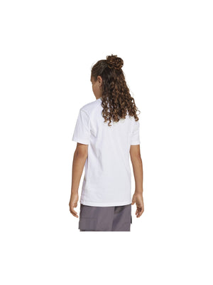 ADIDAS J LIN TEE 160 WHITE/BLACK