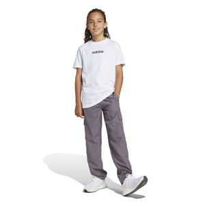 ADIDAS J LIN TEE 160 WHITE/BLACK