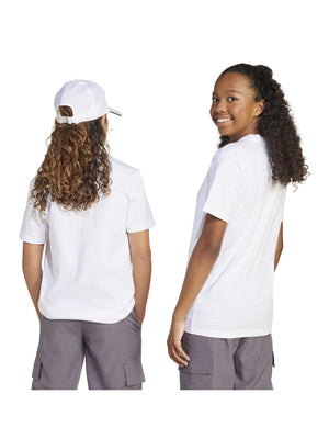 ADIDAS J LIN TEE 160 WHITE/BLACK