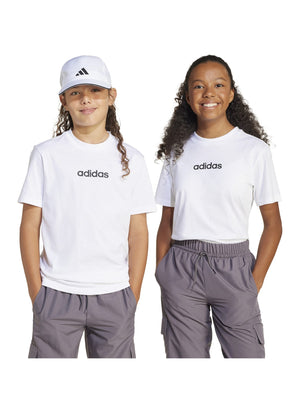 ADIDAS J LIN TEE 160 WHITE/BLACK