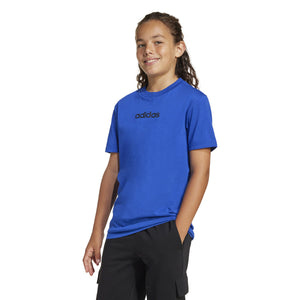 ADIDAS J LIN TEE 160 ROYBLU/BLACK