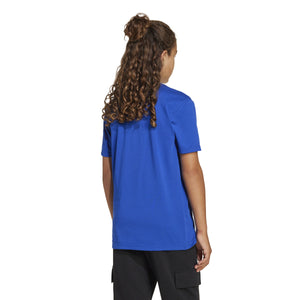 ADIDAS J LIN TEE 160 ROYBLU/BLACK
