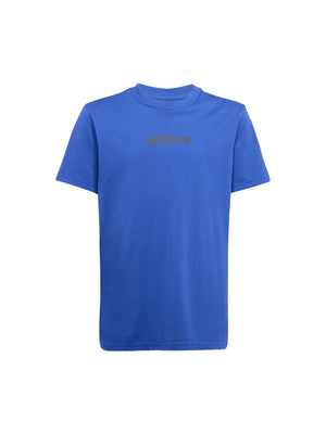 ADIDAS J LIN TEE 160 ROYBLU/BLACK