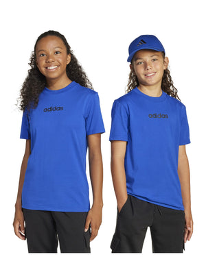ADIDAS J LIN TEE 160 ROYBLU/BLACK