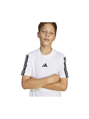 ADIDAS J 3S TEE 160 WHITE/BLACK