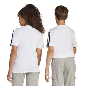 ADIDAS J 3S TEE 160 WHITE/BLACK