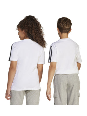 ADIDAS J 3S TEE 160 WHITE/BLACK