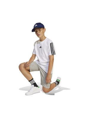ADIDAS J 3S TEE 160 WHITE/BLACK