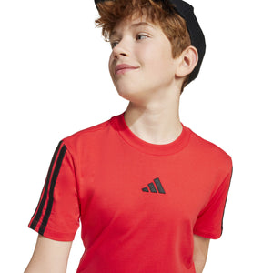 ADIDAS J 3S TEE 160 PURRUB/BLACK
