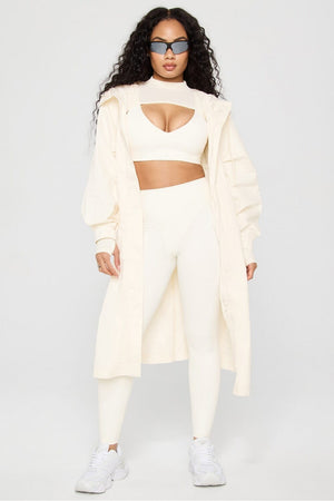 FABLETICS HOODED TRENCH COAT