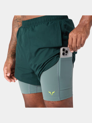 SQUATWOLF PERFORMANCE 2-IN-1 5 SHORTS