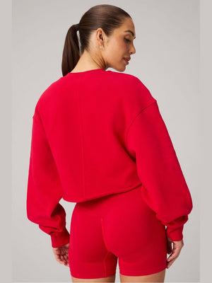 FABLETICS HEAVY TERRY CROPPED PULLOVER