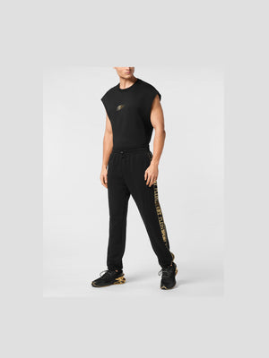 PLEIN SPORT CARGO PANTS LAMINATED