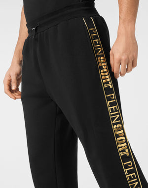 PLEIN SPORT CARGO PANTS LAMINATED
