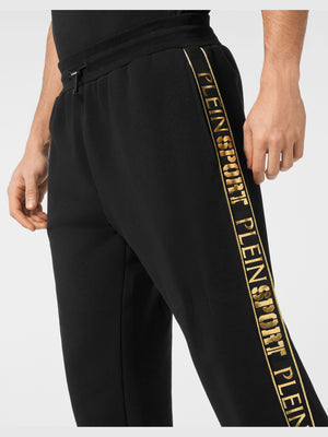 PLEIN SPORT CARGO PANTS LAMINATED