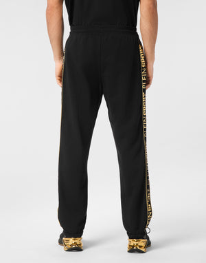 PLEIN SPORT CARGO PANTS LAMINATED
