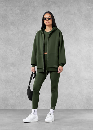 THE GIVING MOVEMENT COTTON OVERSIZED ZIP HOODIE