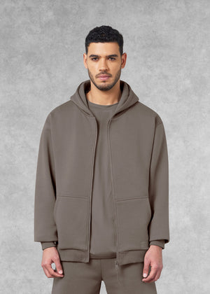 THE GIVING MOVEMENT COTTON OVERSIZED ZIP HOODIE