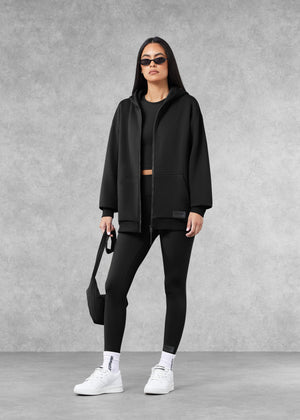 THE GIVING MOVEMENT COTTON OVERSIZED ZIP HOODIE