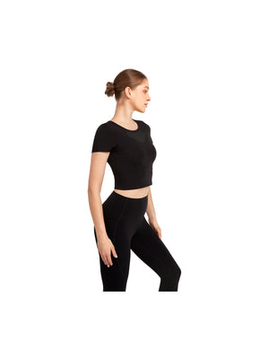 YVETTE CROPPED T-SHIRT FLORA