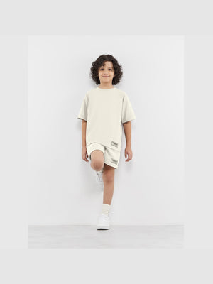 THE GIVING MOVEMENT KIDS COTTON JERSEY OVERSIZED T- SHIRT