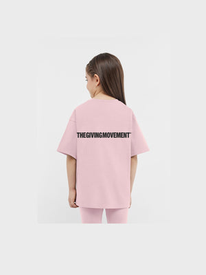 THE GIVING MOVEMENT KIDS COTTON JERSEY OVERSIZED T- SHIRT