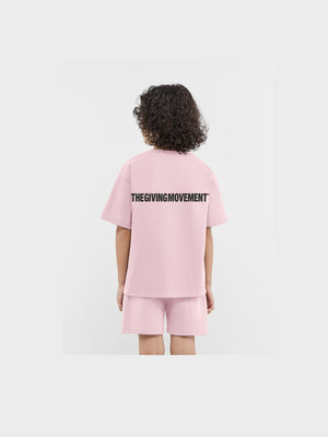 THE GIVING MOVEMENT KIDS COTTON JERSEY OVERSIZED T- SHIRT