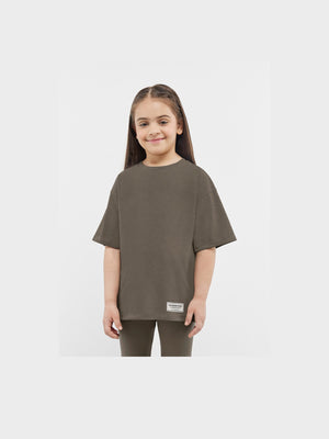 THE GIVING MOVEMENT KIDS COTTON JERSEY OVERSIZED T- SHIRT