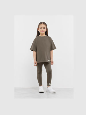 THE GIVING MOVEMENT KIDS COTTON JERSEY OVERSIZED T- SHIRT