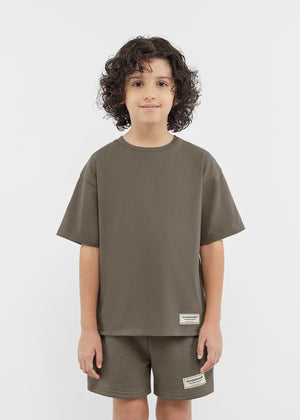 THE GIVING MOVEMENT KIDS COTTON JERSEY OVERSIZED T- SHIRT