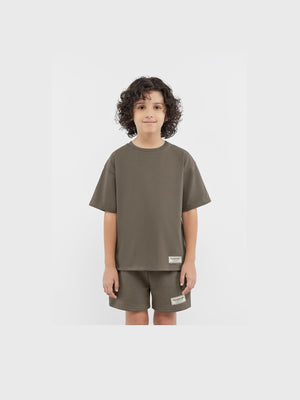 THE GIVING MOVEMENT KIDS COTTON JERSEY OVERSIZED T- SHIRT