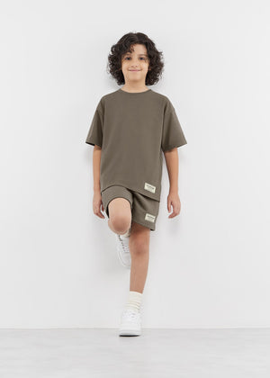 THE GIVING MOVEMENT KIDS COTTON JERSEY OVERSIZED T- SHIRT
